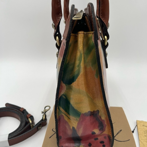 NWT Patricia Nash Calvi Satchel Watercolor Butterfly Purse Heritage Coll… - Picture 6 of 14